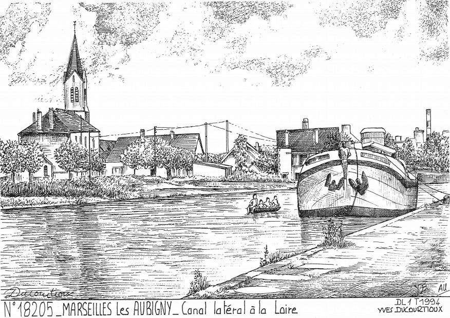 N 18205 - MARSEILLES LES AUBIGNY - canal latéral à la loire